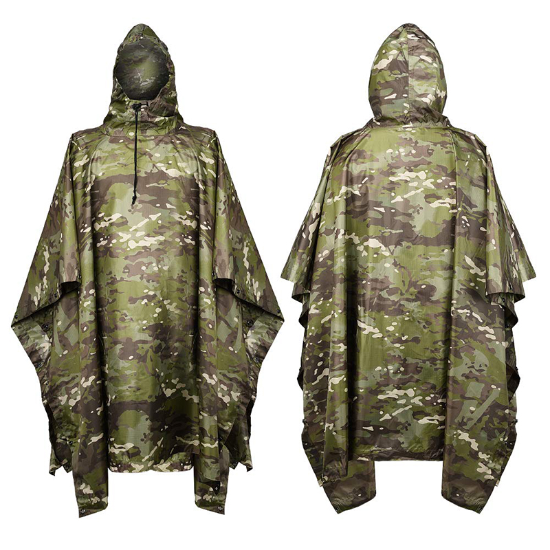 Fishing Rain Suit - 레인코트 위장 전술 판초 PVC 야외