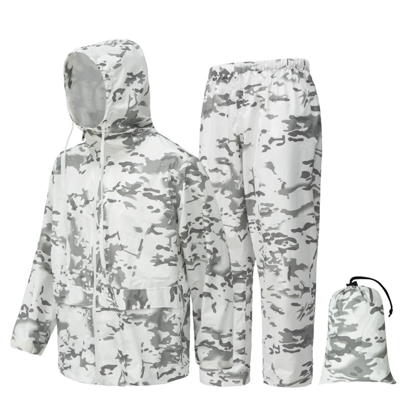 Fishing Rain Suit - 야외 사냥용 방수 레인코트 세트 캠핑