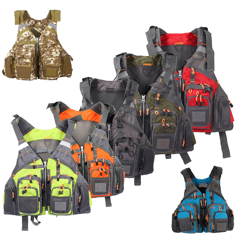 Fishing Vest - 낚시복 보트 조끼 코트 낚시 기능