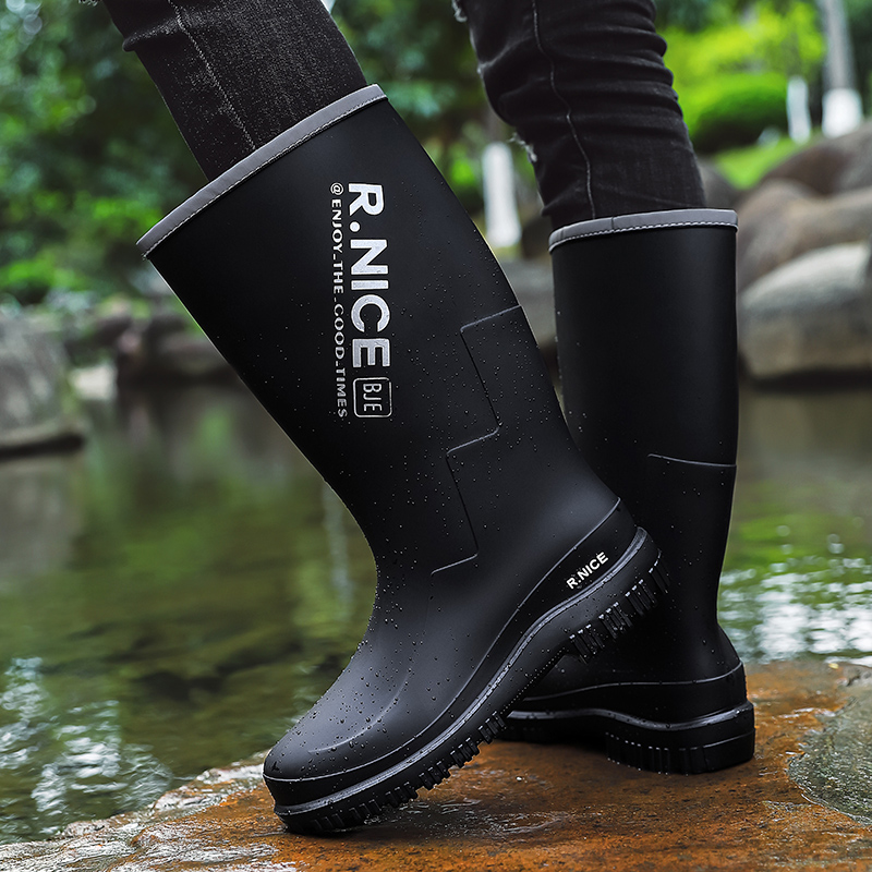 남성용 아웃도어 레인슈즈 하이컷 레인부츠 미끄럼 방지  - Fishing Boots 리뷰 및 가격