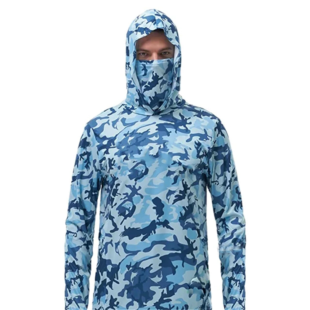 여름 낚시용 후드티 남성용 저지 카모플라주 긴소매 낚시 - Fishing Shirt Uv Protection 리뷰 및 가격